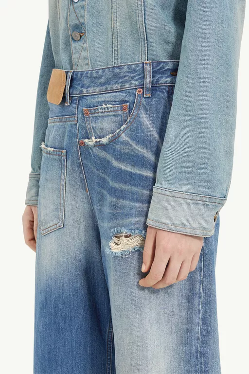 Twist wide leg jeans - Denim
