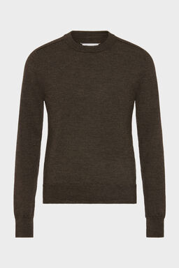 Elbow patch wool sweater - Knitwear