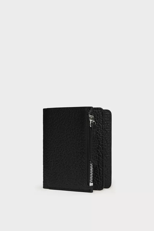 Leather flap wallet - Wallets