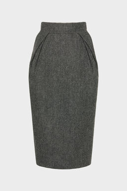 Wool midi skirt - Midi Skirts