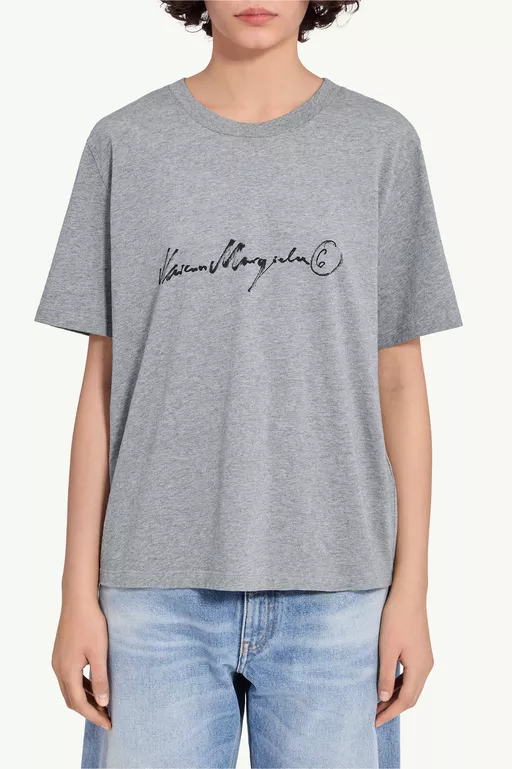 Handwritten-print cotton jersey T-shirt - T-shirts