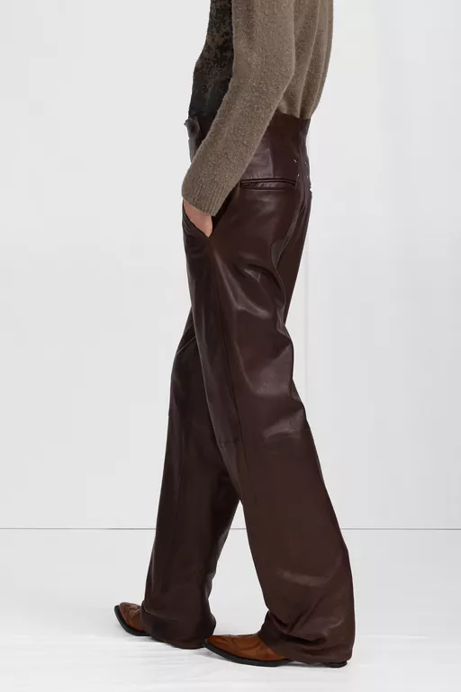 Fusion Lederhose mit weitem Bein - Hosen
