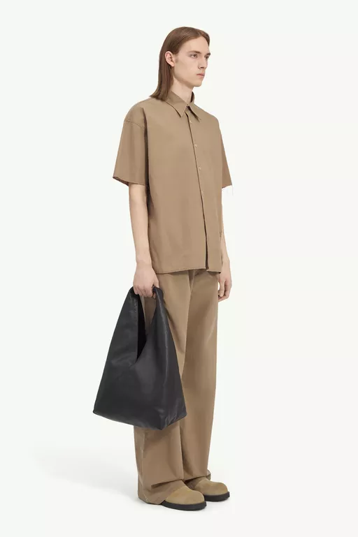 Washed cotton short-sleeve shirt - Shirts