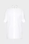 Blanco - Camisa de algod&oacute;n de manga corta