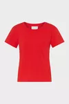 Rouge - T-shirt en jersey de coton