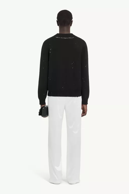 White Rabbit Print Jumper - Knitwear