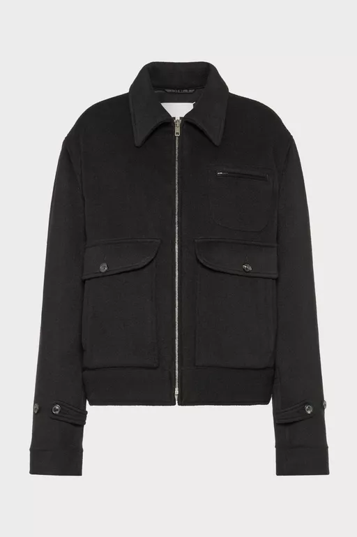 Wool cashmere caban jacket - Jackets