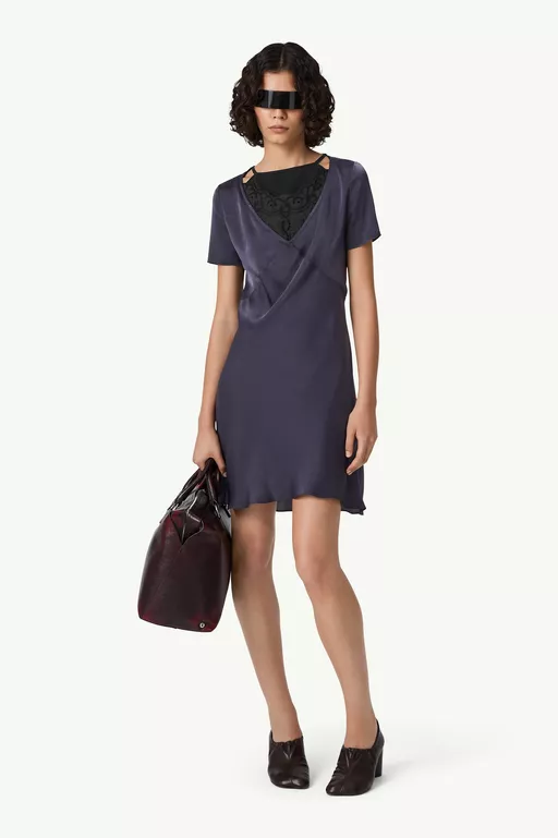 Double layer lining-look slip dress - Mini Dress