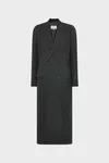 Black - Virgin Wool Long Coat