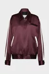 Bordeaux - Satin Bomber Jacket