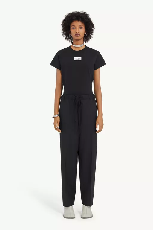 Black Tapered Tailored Trousers - Pants