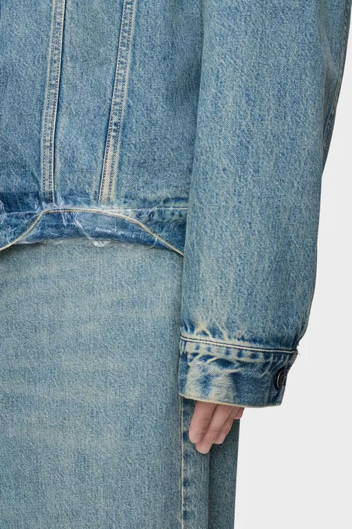 Taped Denim Jacket - Jackets