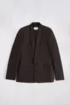 Tapenade - Minimal Collar Wool Blazer