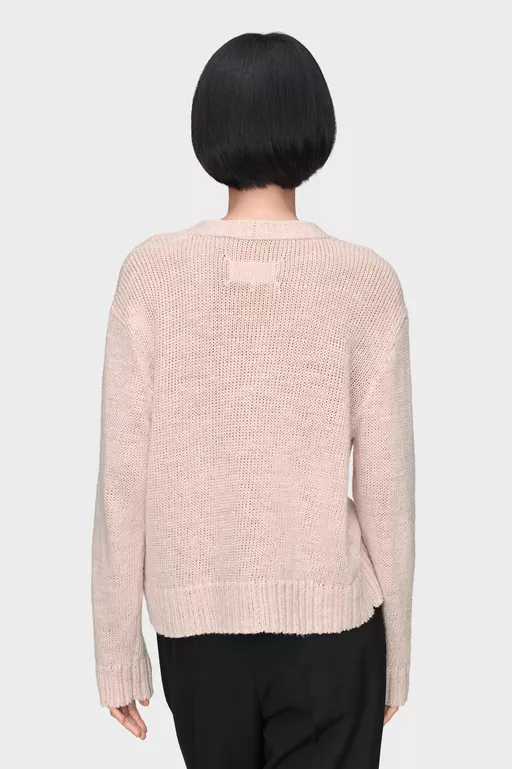 Gardening hemp knit cardigan - Overalls
