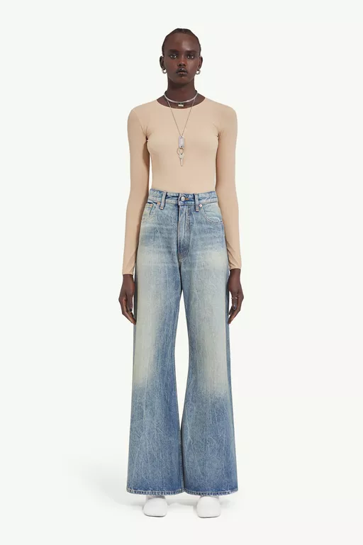 Oversized wide-leg jeans - Denim
