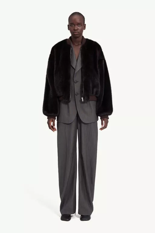 Faux fur jacket
