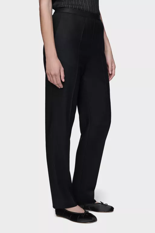 Gerade geschnittene Wollhose - Hosen