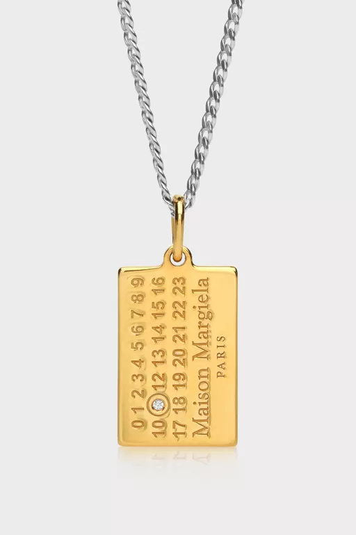 Collana Numericl con pendente e diamante