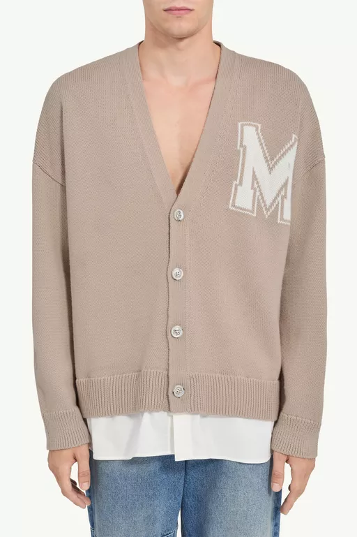 Two-in-one knit cardigan - Cardigan
