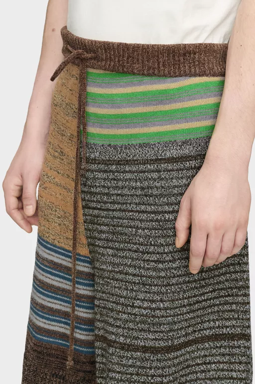 Patchwork Knit Shorts - Shorts