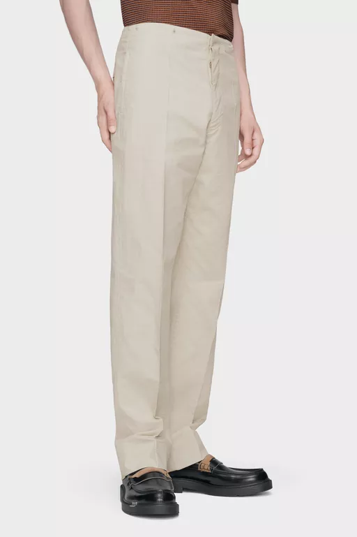 Creased Cotton silk trousers - Pants