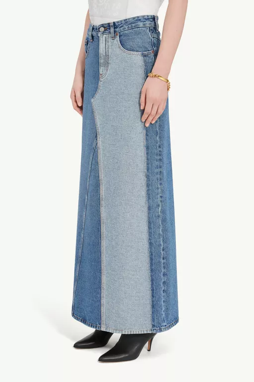Denim maxi skirt - Long skirts
