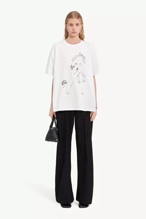 Horse print cotton T-shirt - T-shirts
