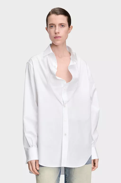 Camisa con cuello plegado - Camisas