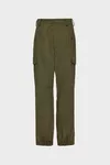 Olive - Cotton Cargo Trousers