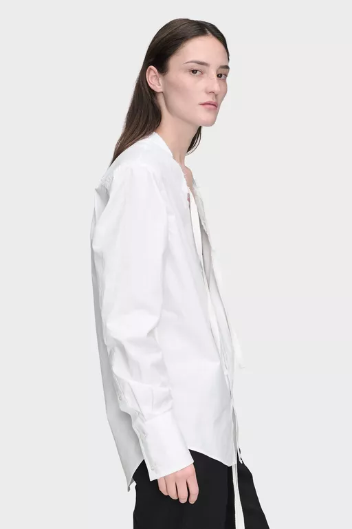 V-Neck Cotton Shirt - Shirts