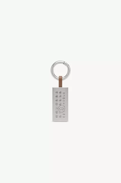 Numeric Plaque Bag Charm - Key Rings