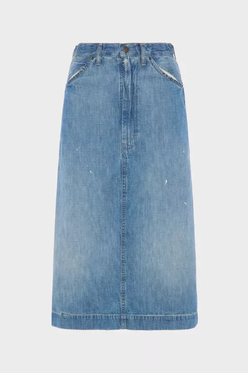 Denim midi skirt - Midi Skirts