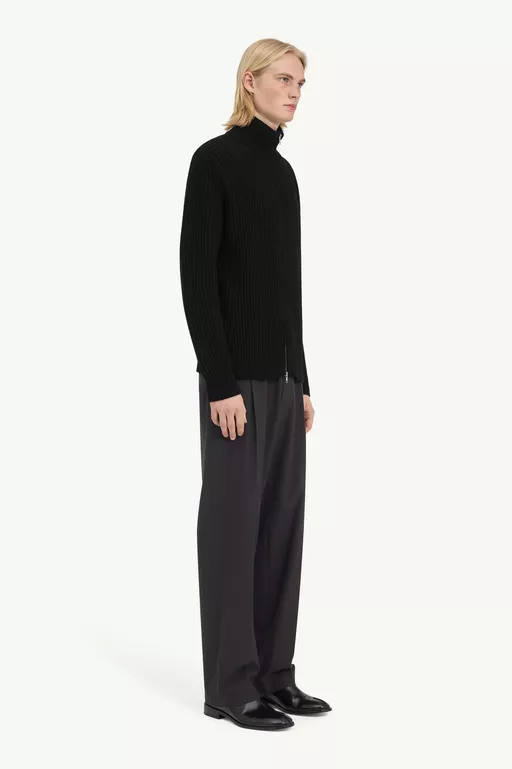 Jacke aus Rippstrick - Jacken