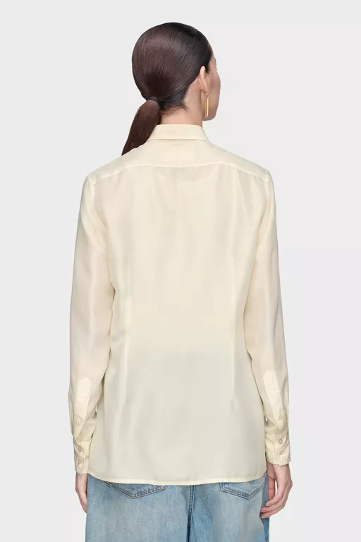 Silk Long-Sleeve Shirt - Shirts