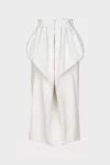 White - Denim Gathered Skirt