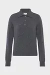 Dark grey - Polo Knit Top