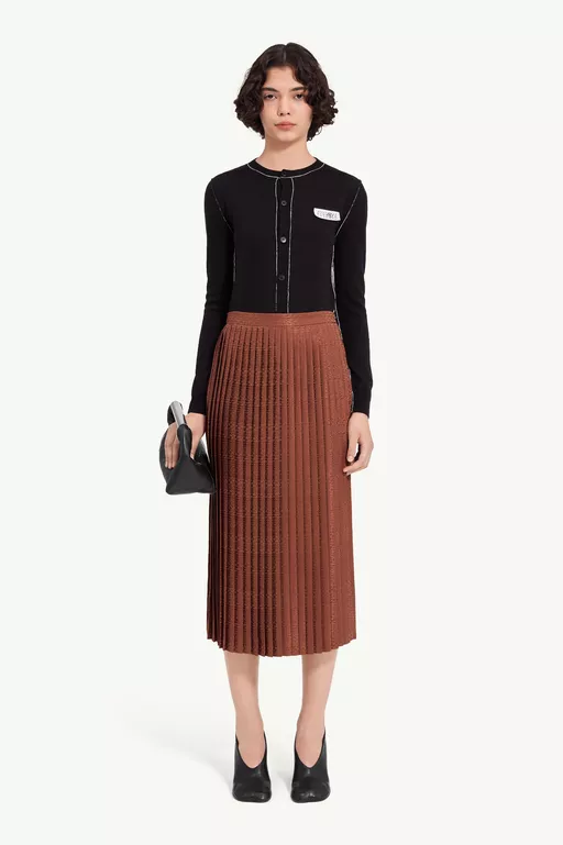 Jacquard midi skirt - Skirts