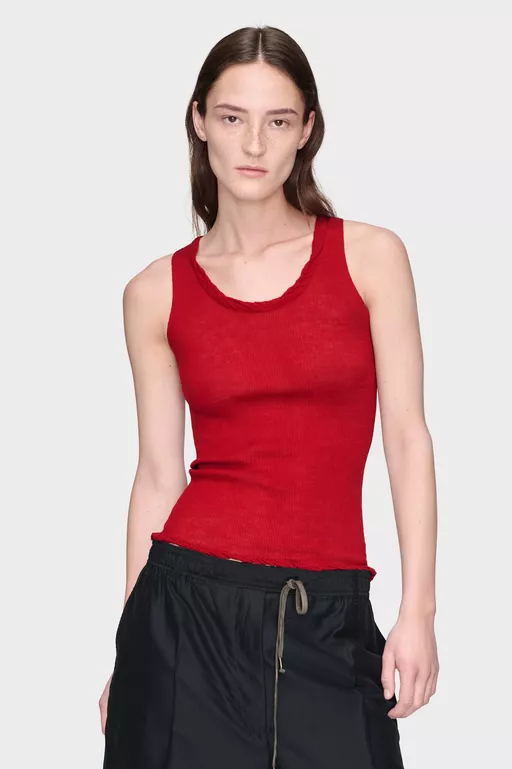 Twisted Knit Tank Top - Tops