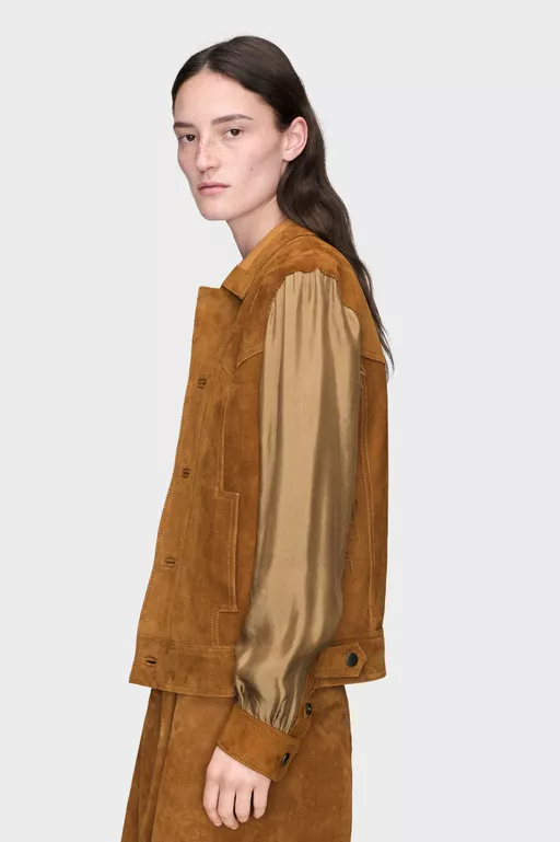 Suede Leather Jacket - Jackets