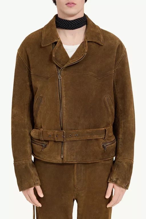 Suede biker jacket - Jackets
