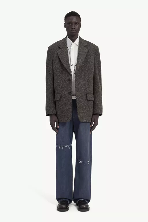 Wool tweed suit jacket - Jackets