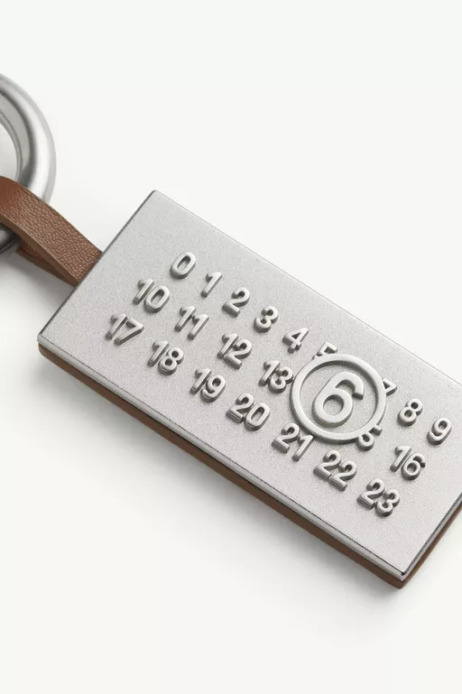 Numeric Plaque Bag Charm - Key Rings