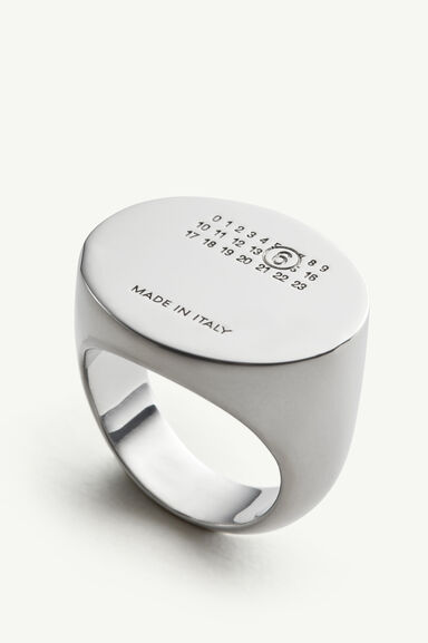 Numeric signet ring - Rings - Image 3