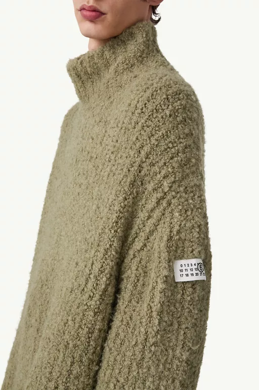 Textured knit turtleneck jumper - Knitwear