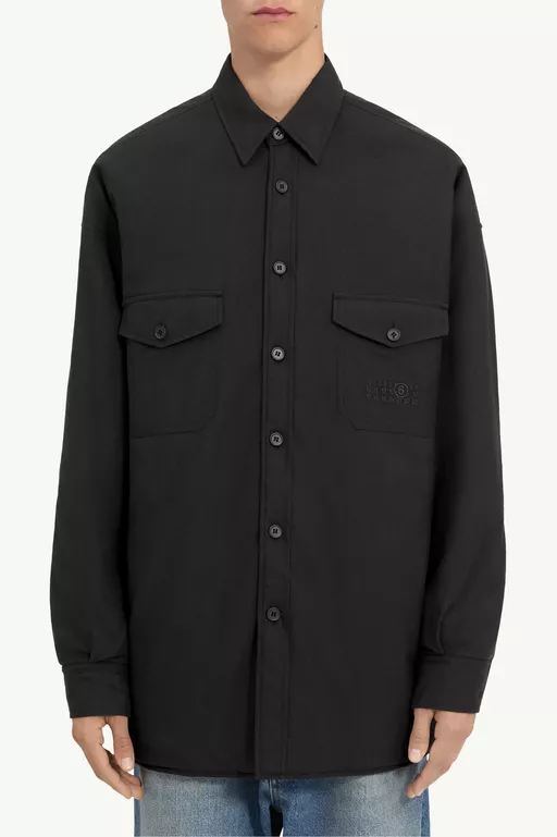Reversible Wool blend shirt - Shirts