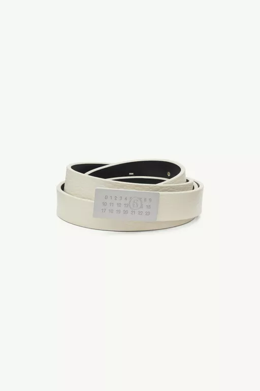 Numeric leather belt