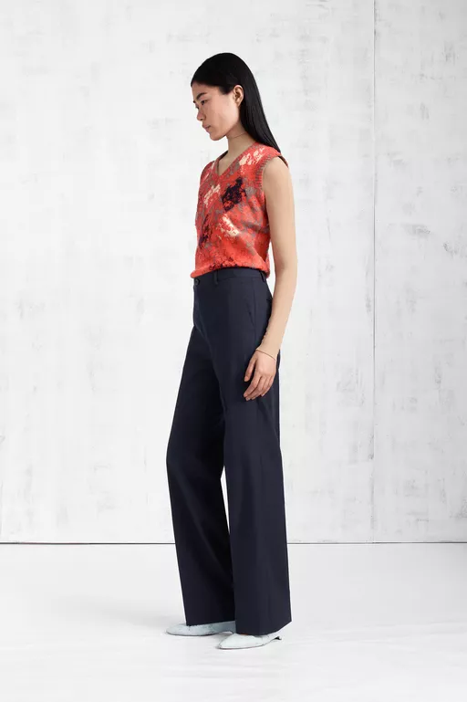 Argyle Knit Sleeveless Top - Waistcoats