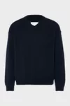 Navy Blue - V-neck sweater