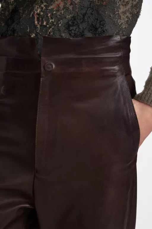 Fusion Lederhose mit weitem Bein - Hosen