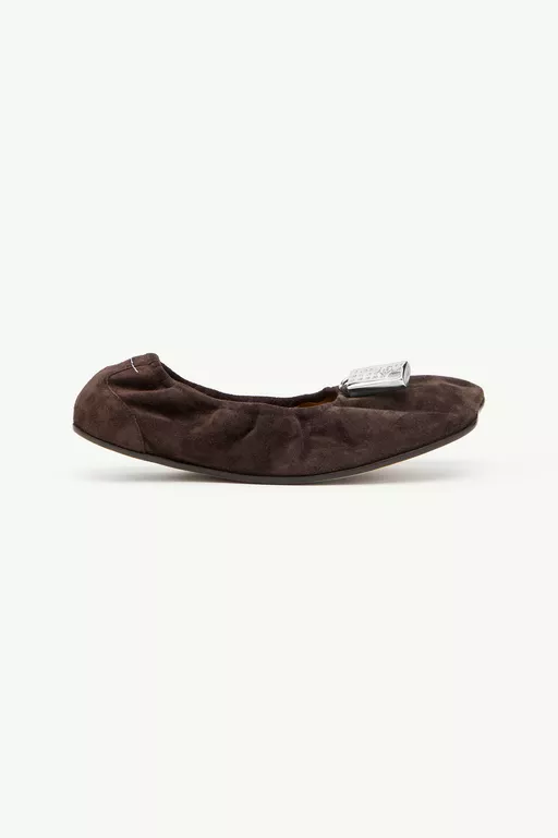 Anatomic travel ballerinas in suede - Ballerinas